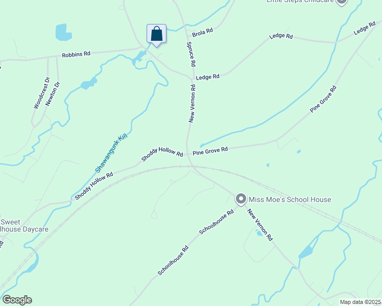 map of restaurants, bars, coffee shops, grocery stores, and more near 350 Vernon Road in Mount Hope
