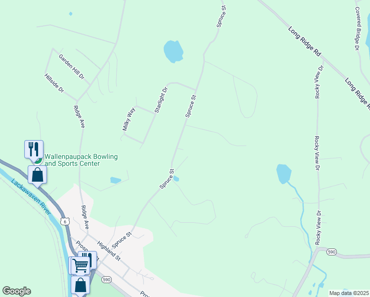 map of restaurants, bars, coffee shops, grocery stores, and more near 18 Holiday Dr in Hawley