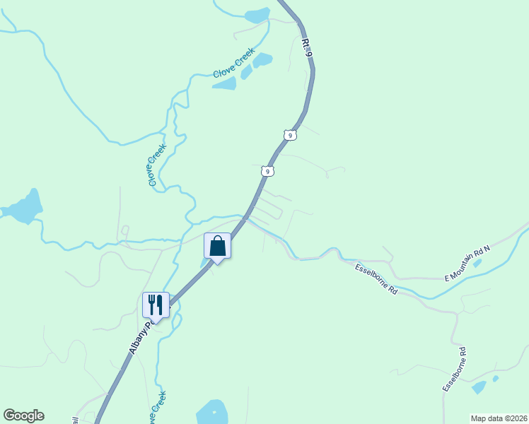 map of restaurants, bars, coffee shops, grocery stores, and more near 19 Treeline Circle in Cold Spring
