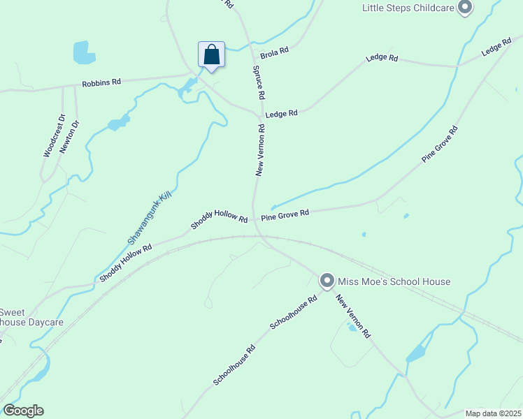 map of restaurants, bars, coffee shops, grocery stores, and more near 350 Vernon Road in Mount Hope