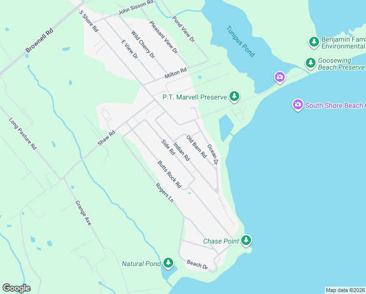 map of restaurants, bars, coffee shops, grocery stores, and more near 32 Indian Road in Little Compton