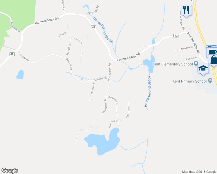 map of restaurants, bars, coffee shops, grocery stores, and more near 48 Whangtown Road in Carmel