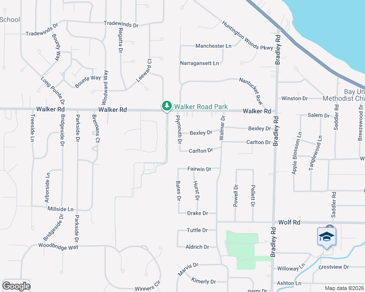 map of restaurants, bars, coffee shops, grocery stores, and more near 31510 Carlton Drive in Bay Village
