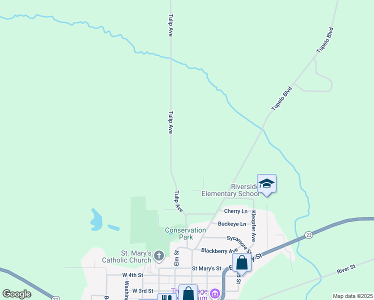 map of restaurants, bars, coffee shops, grocery stores, and more near in Riverside