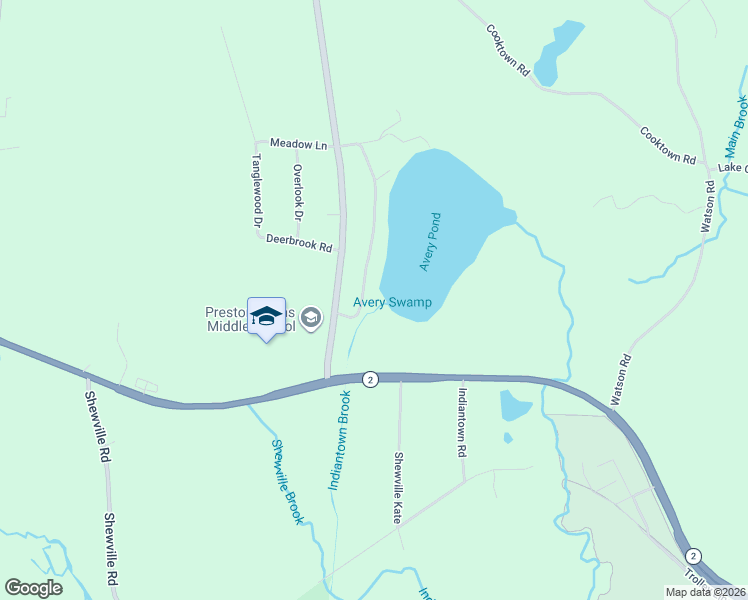 map of restaurants, bars, coffee shops, grocery stores, and more near 16 Lynn Drive in Preston