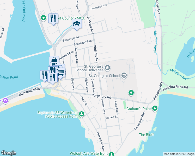 map of restaurants, bars, coffee shops, grocery stores, and more near 161 Briarwood Avenue in Middletown