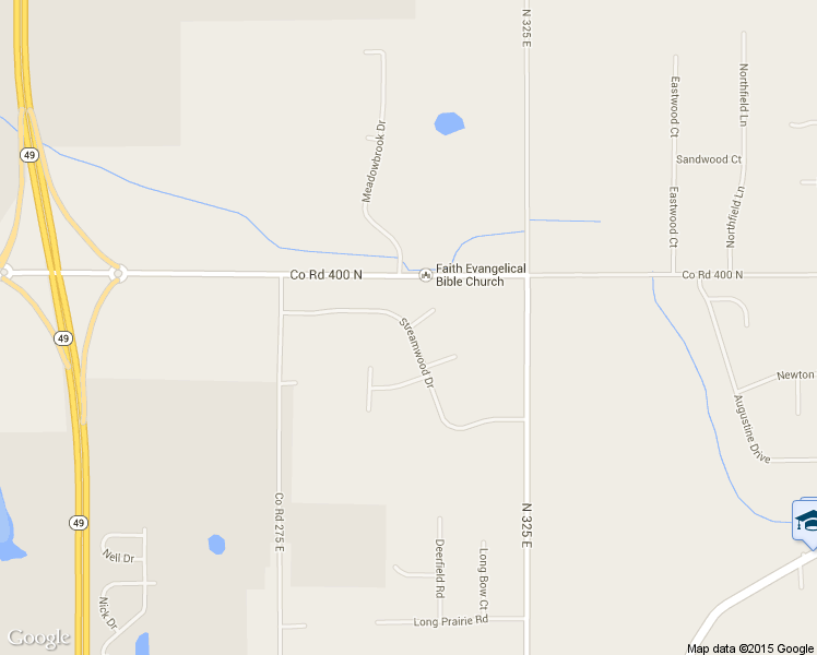 map of restaurants, bars, coffee shops, grocery stores, and more near 286 Streamwood Drive in Valparaiso