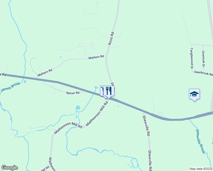 map of restaurants, bars, coffee shops, grocery stores, and more near 11 Ross Road in Preston