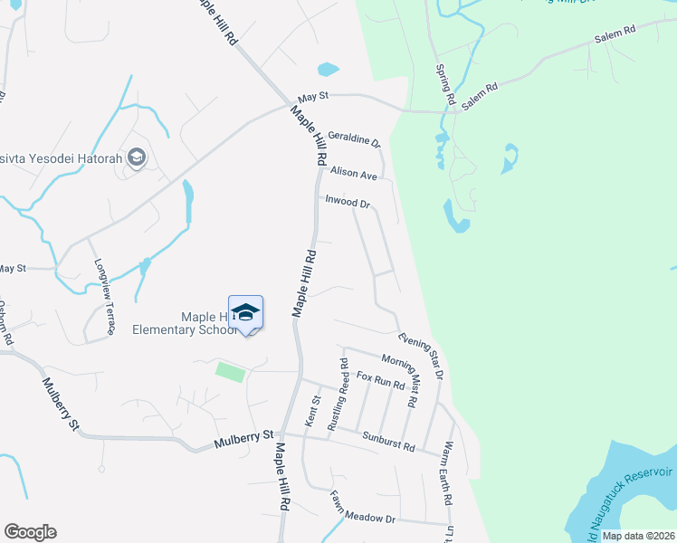 map of restaurants, bars, coffee shops, grocery stores, and more near 46 Olde Farm Lane in Naugatuck