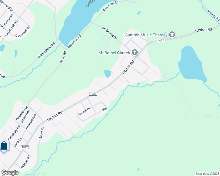 map of restaurants, bars, coffee shops, grocery stores, and more near State Route 1027 in Clarks Summit