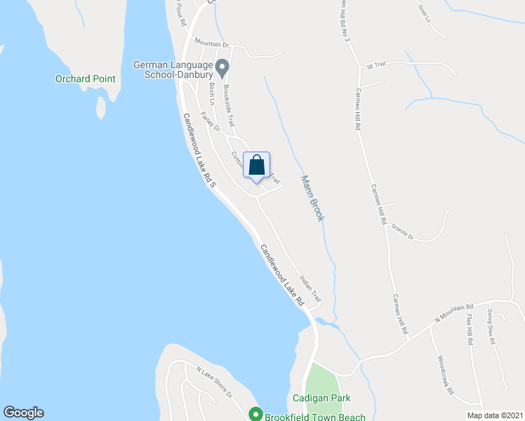 map of restaurants, bars, coffee shops, grocery stores, and more near 61 Indian Trail in Brookfield