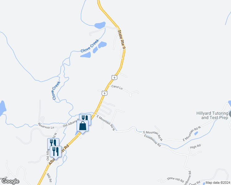 map of restaurants, bars, coffee shops, grocery stores, and more near 3682 U.S. 9 in Cold Spring