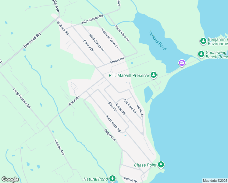 map of restaurants, bars, coffee shops, grocery stores, and more near 14 Indian Road in Little Compton