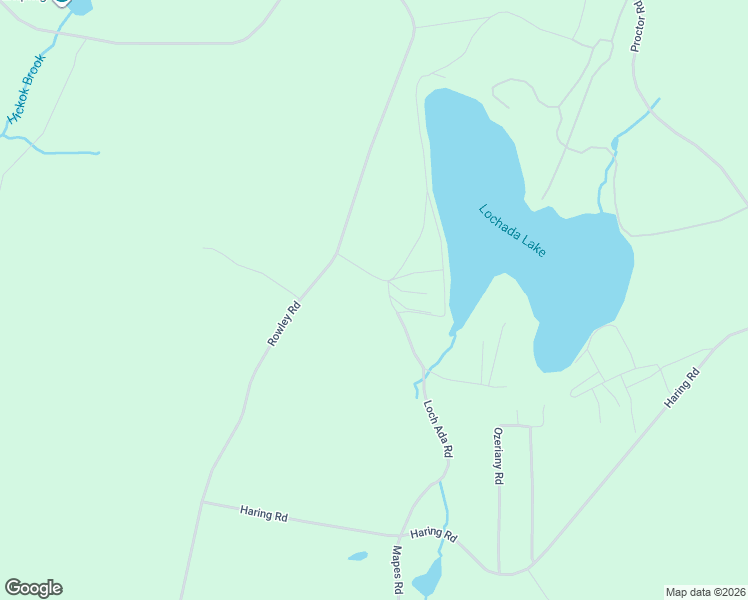 map of restaurants, bars, coffee shops, grocery stores, and more near 144 Rowley Road in Eldred