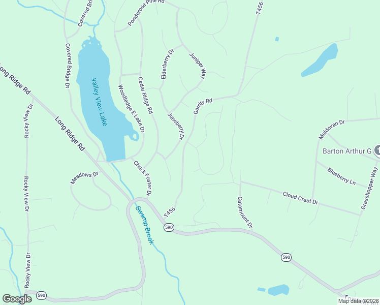 map of restaurants, bars, coffee shops, grocery stores, and more near Garrity Road in Hawley