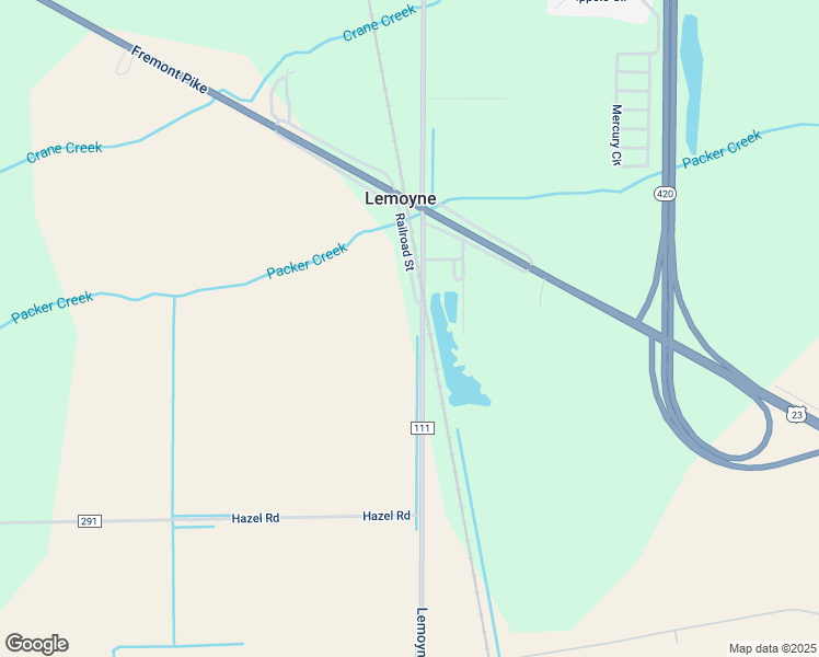 map of restaurants, bars, coffee shops, grocery stores, and more near 23383 Lemoyne Road in Perrysburg