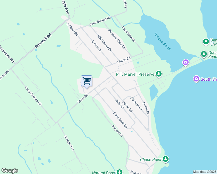 map of restaurants, bars, coffee shops, grocery stores, and more near 11 Side Road in Little Compton