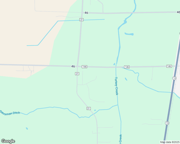 map of restaurants, bars, coffee shops, grocery stores, and more near 20022 County Road 146 in New Paris