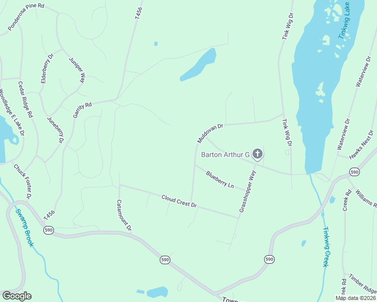 map of restaurants, bars, coffee shops, grocery stores, and more near 45 Club House Drive in Hawley