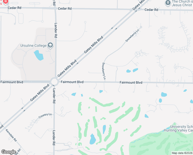 map of restaurants, bars, coffee shops, grocery stores, and more near 2650 Snowberry Lane in Pepper Pike