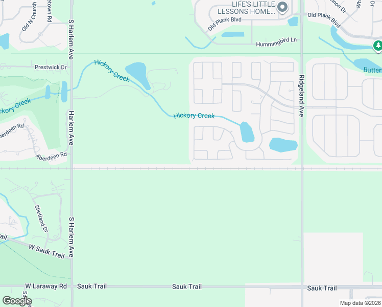 map of restaurants, bars, coffee shops, grocery stores, and more near 710 Huntsbridge Road in Matteson