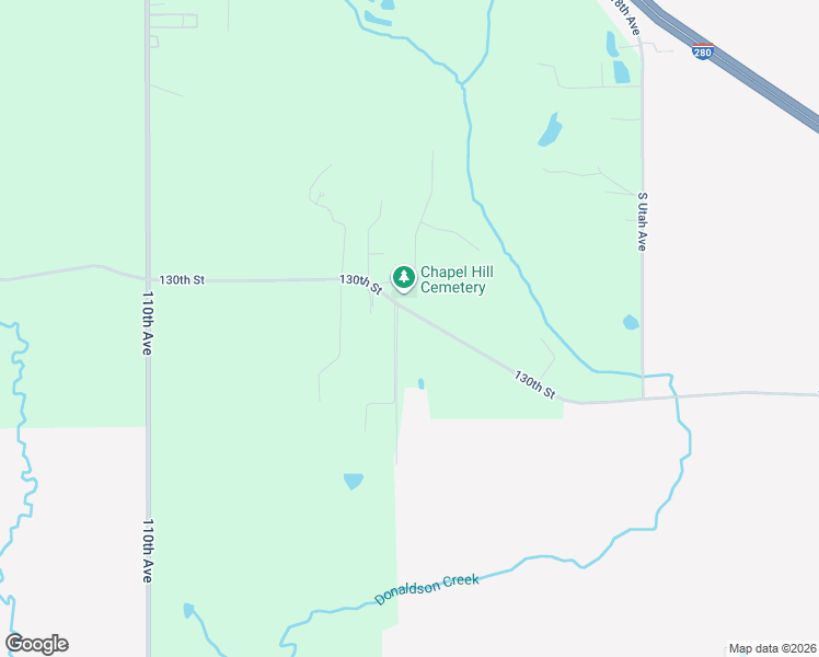 map of restaurants, bars, coffee shops, grocery stores, and more near 11565 130th Street in Davenport