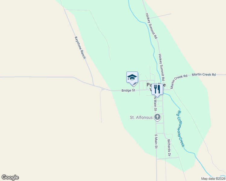 map of restaurants, bars, coffee shops, grocery stores, and more near 225-231 Bridge Street in Paradise Valley