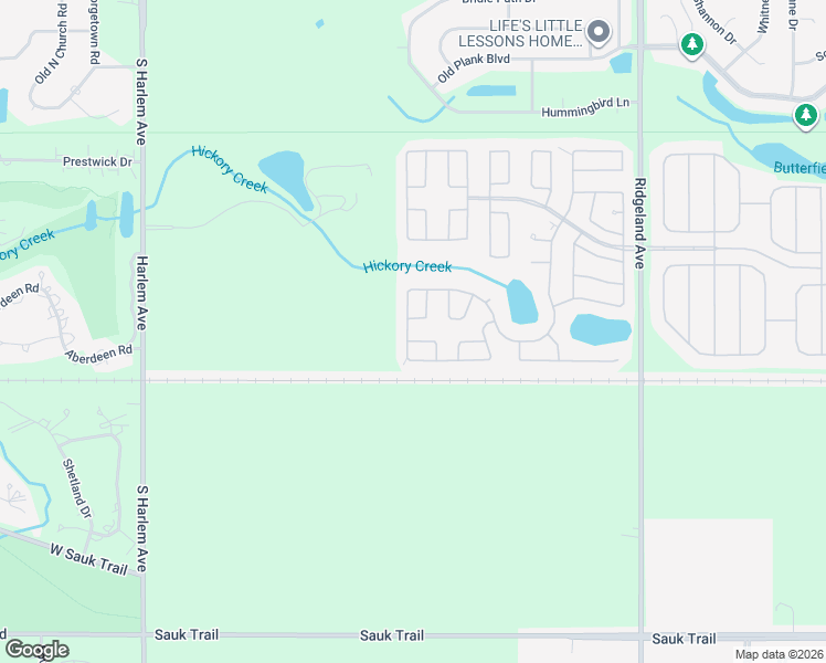 map of restaurants, bars, coffee shops, grocery stores, and more near 710 Huntsbridge Road in Matteson
