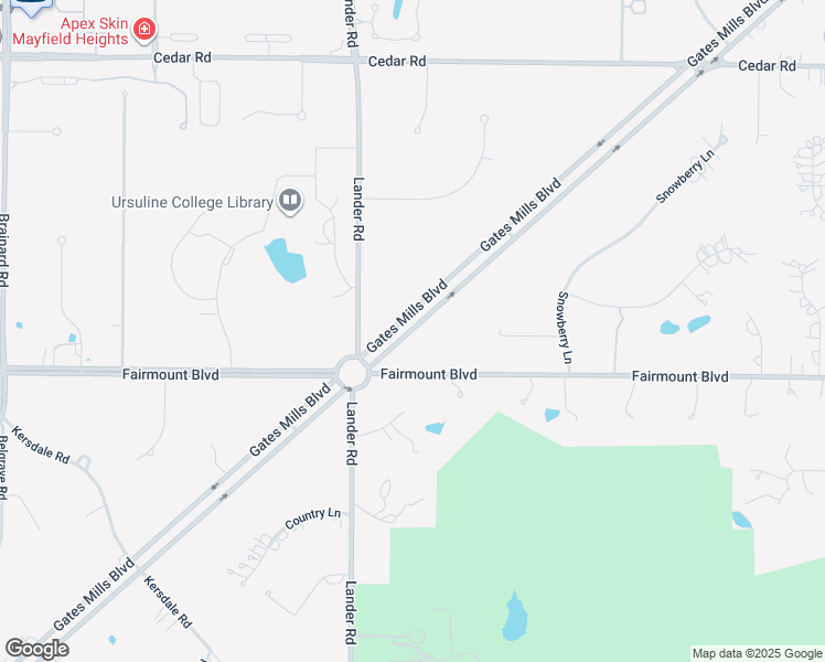 map of restaurants, bars, coffee shops, grocery stores, and more near in Lyndhurst