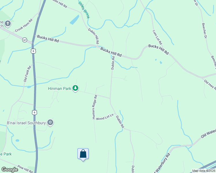 map of restaurants, bars, coffee shops, grocery stores, and more near 423 Dublin Road in Southbury