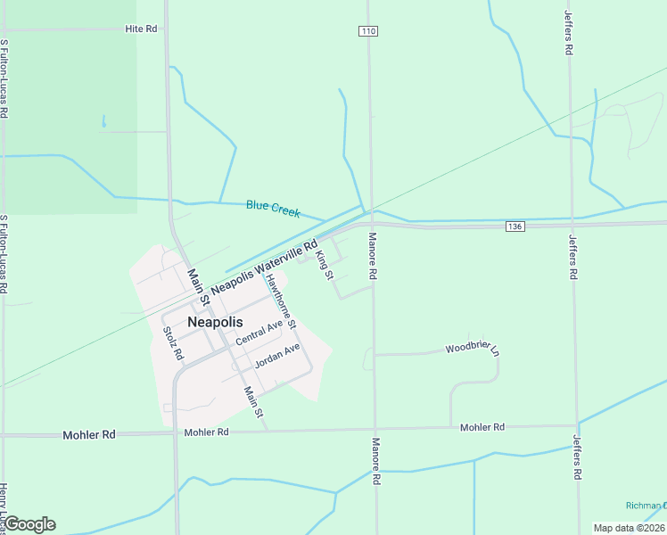 map of restaurants, bars, coffee shops, grocery stores, and more near 13555 Neapolis Waterville Road in Grand Rapids