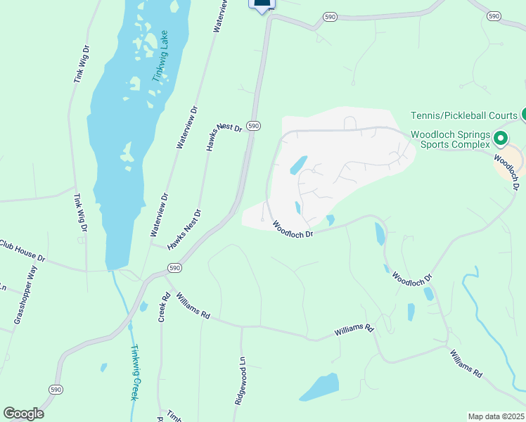map of restaurants, bars, coffee shops, grocery stores, and more near 115 Hilltop Circle in Hawley
