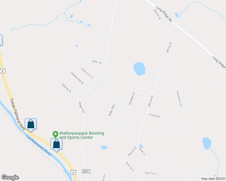 map of restaurants, bars, coffee shops, grocery stores, and more near 9 North Star Court in Hawley