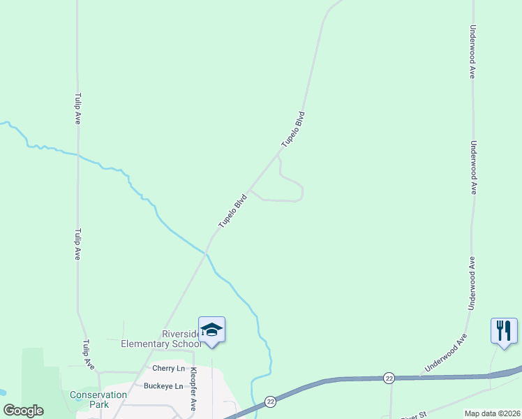 map of restaurants, bars, coffee shops, grocery stores, and more near 1000-1098 Windmill View Court in Riverside