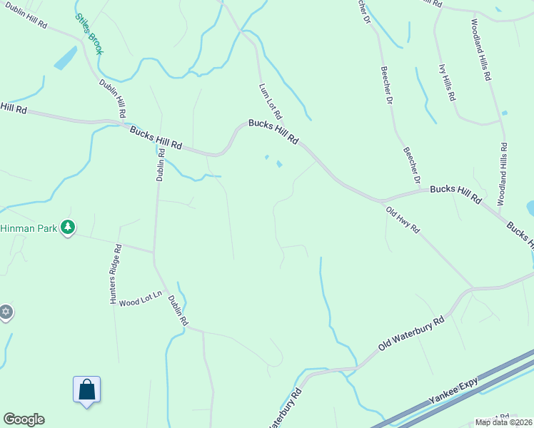map of restaurants, bars, coffee shops, grocery stores, and more near 126 Sunset Ridge Road in Southbury