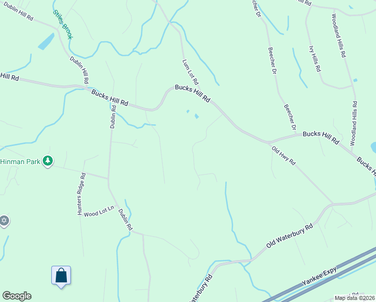 map of restaurants, bars, coffee shops, grocery stores, and more near 126 Sunset Ridge Road in Southbury