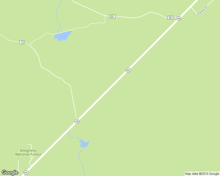 map of restaurants, bars, coffee shops, grocery stores, and more near Highway 66 in Marienville