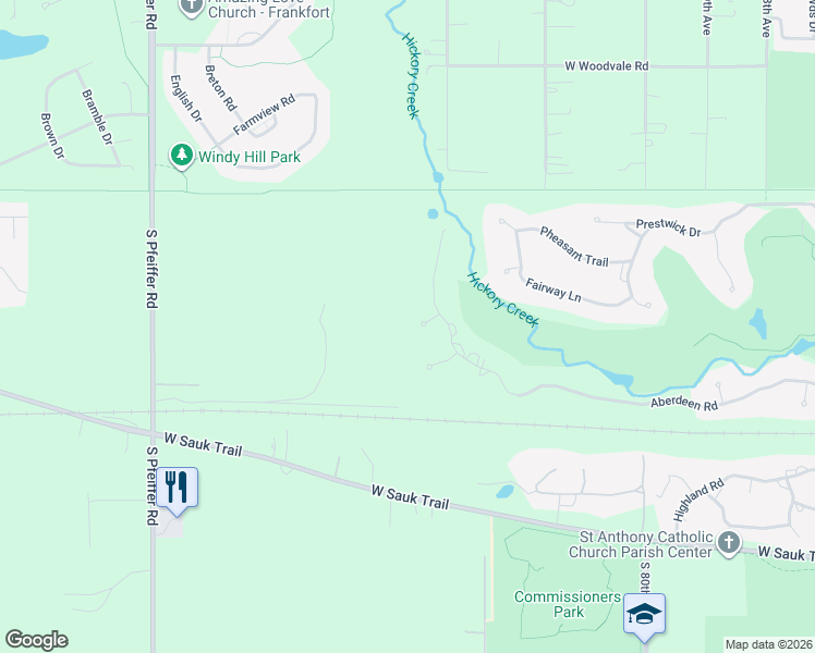 map of restaurants, bars, coffee shops, grocery stores, and more near 600 Firth Court in Frankfort