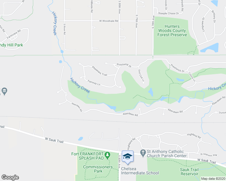 map of restaurants, bars, coffee shops, grocery stores, and more near 675 Fairway Lane in Frankfort