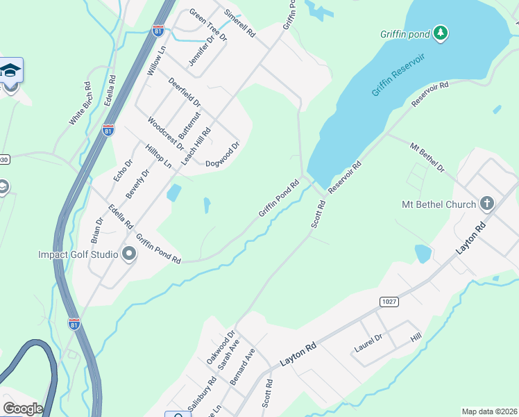 map of restaurants, bars, coffee shops, grocery stores, and more near 257 Griffin Pond Rd in Lackawanna