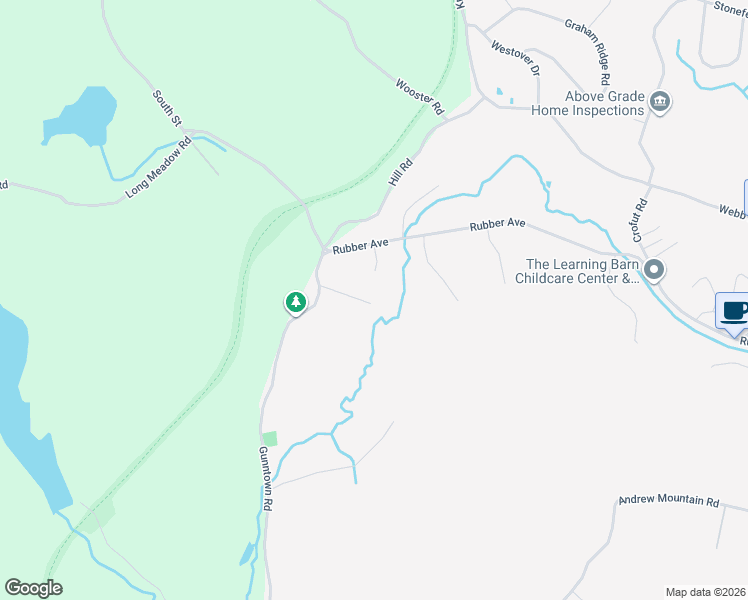 map of restaurants, bars, coffee shops, grocery stores, and more near 1346 Rubber Avenue in Naugatuck