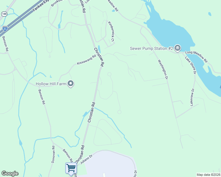 map of restaurants, bars, coffee shops, grocery stores, and more near 1180 Christian Road in Middlebury