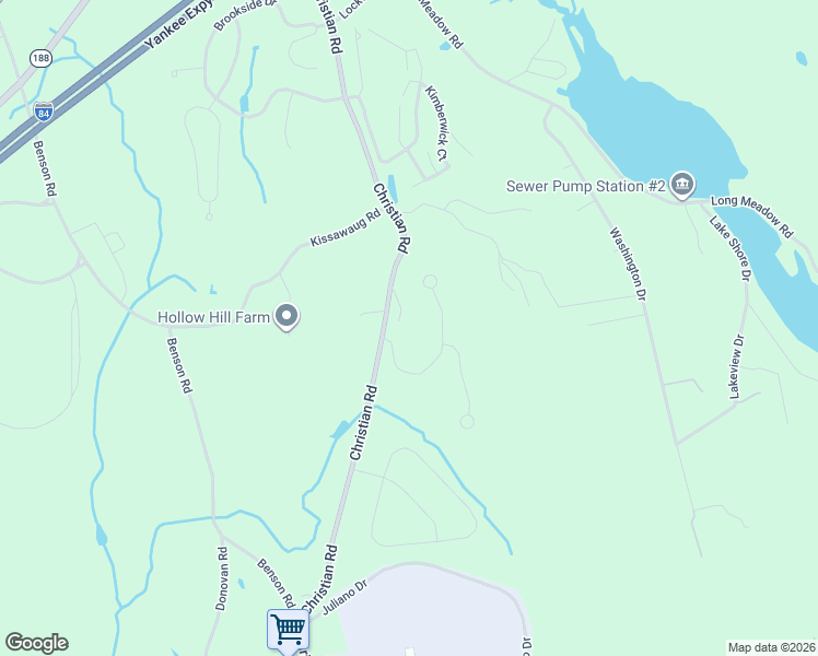 map of restaurants, bars, coffee shops, grocery stores, and more near 1180 Christian Road in Middlebury