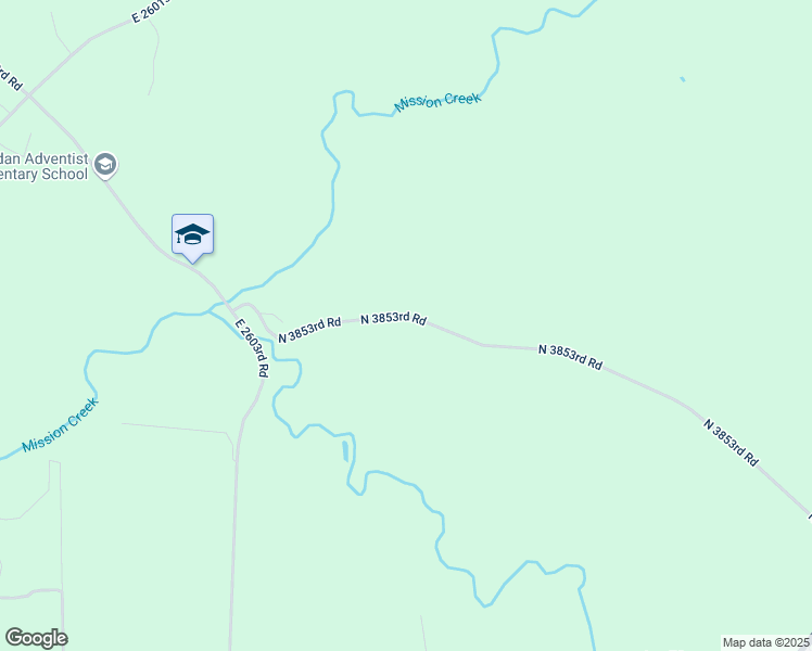map of restaurants, bars, coffee shops, grocery stores, and more near 2676 North 3853rd Road in Sheridan