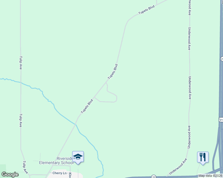 map of restaurants, bars, coffee shops, grocery stores, and more near Windmill Lane in Riverside