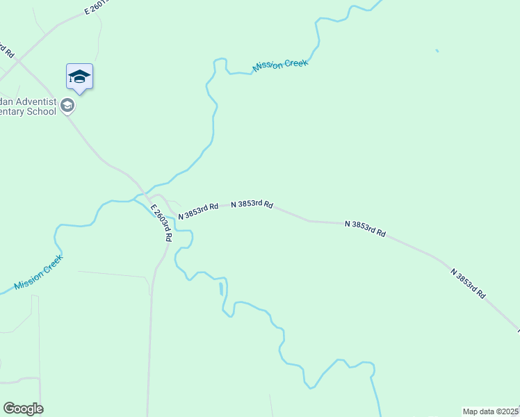 map of restaurants, bars, coffee shops, grocery stores, and more near 2676 North 3853rd Road in Sheridan
