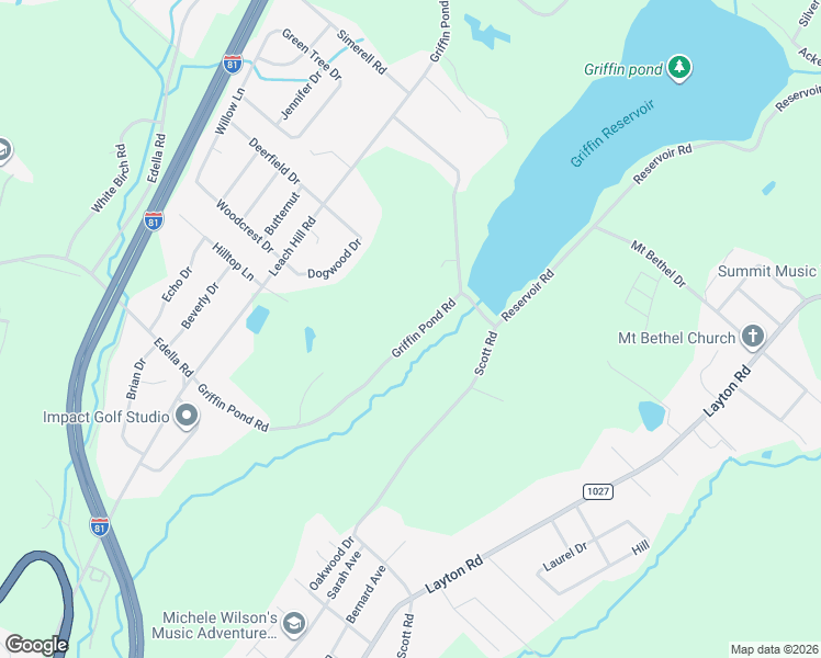 map of restaurants, bars, coffee shops, grocery stores, and more near 257 Griffin Pond Road in Clarks Summit