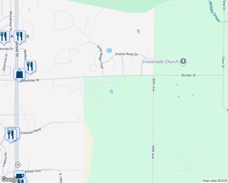 map of restaurants, bars, coffee shops, grocery stores, and more near 7704 Beardsley Street in Norwalk