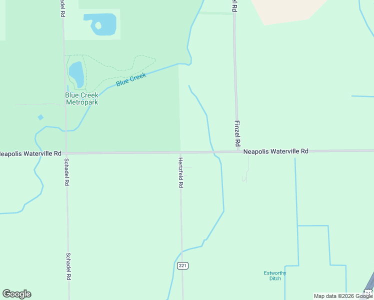 map of restaurants, bars, coffee shops, grocery stores, and more near 10240 Neapolis Waterville Road in Waterville