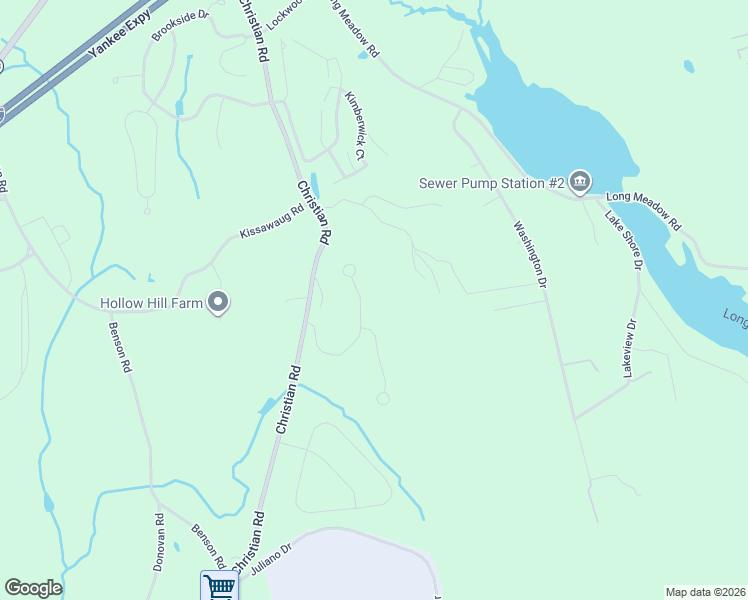 map of restaurants, bars, coffee shops, grocery stores, and more near 1180 Christian Road in Middlebury